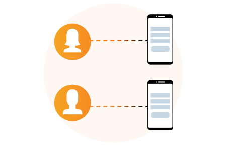 Each user has to manually set up with sip phones